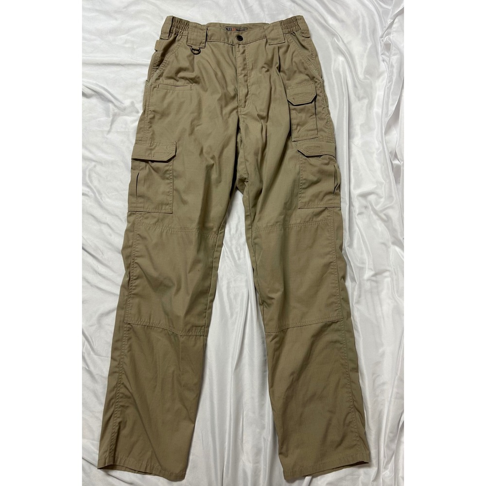 5.11 Tactical Mens Taclite Cargo Pants 32x36 Khaki Tan Ripstop Canvas Utility